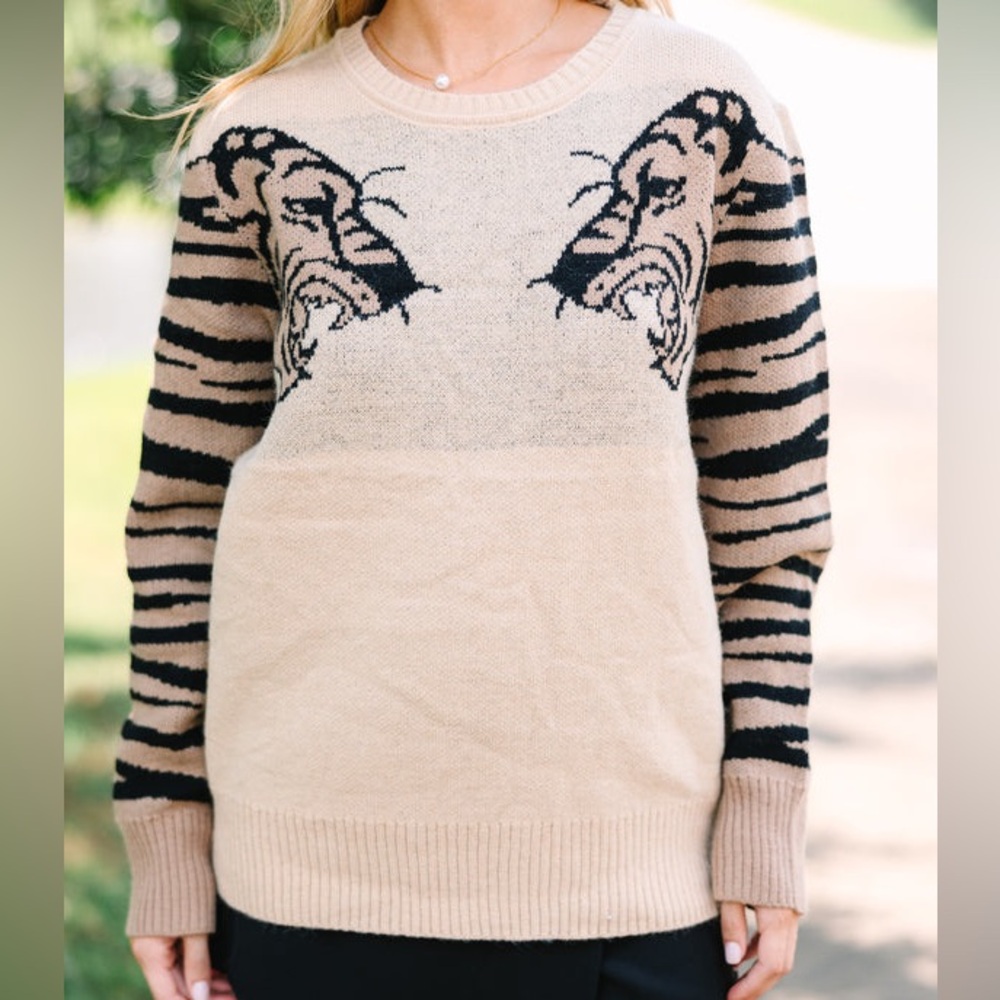Tiger Sleeve Sweater